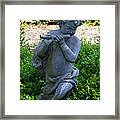 Garden Flutist Framed Print