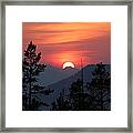 Gardiner Sunset Framed Print
