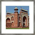 Gateway To The Taj Mahal. Agra. India Framed Print