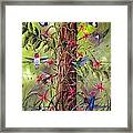 Gathering At The Fencepost Framed Print