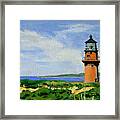 Gay Head Lighthouse Martha's Vineyard Massachusetts Framed Print