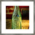 Gbs Aqua Beer Bottle Framed Print