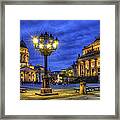 Gendarmenmarkt Berlin At Night Framed Print