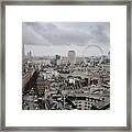 General Views Of The London Skyline Framed Print