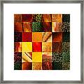 Geometric Design Squares Pattern Abstract Ii Framed Print