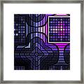Geometric Stained Glass Framed Print