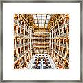 George Peabody Library Iii Framed Print
