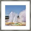 Geothermal Geyser Framed Print