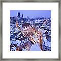 German Christmas Market In Meissen Framed Print