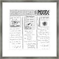 Get Well Cards For Moods -- May Your Crap Mood Framed Print
