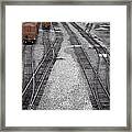 Getting On The Right Track Framed Print