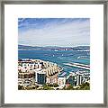 Gibraltar City And Bay Framed Print