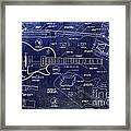 Gibson Les Paul Blueprint Framed Print