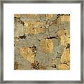 Gilded Stone Gold I Framed Print