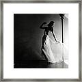 Ginger Rogers Wearing An Evening Gown Framed Print