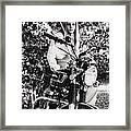 Girl Motorcycle Young - Nymph Sits Atop Motorcycle Framed Print
