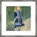 Girl With A Watering Can Framed Print