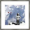 Girl With Balloons 4 Framed Print