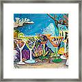 Girls Night Out At The Reef Bar Framed Print