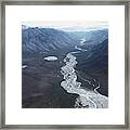 Glacial Valley In Alaska Framed Print