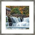 Glade Creek Grist Mill And Waterfalls Framed Print