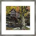 Glade Creek Grist Mill Framed Print
