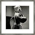 Gladys Swarthout Wearing A Pilgrim Costume Framed Print