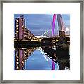Glasgow Clyde Arc Bridge Reflections Framed Print