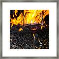 Glass And Flames Framed Print