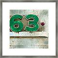 Glass Of Sixty Three... Framed Print