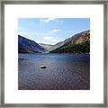 Lake In Glendalough In Ireland Framed Print