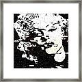 Glitch Art Marylin Monroe Framed Print