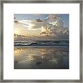 Glowing Cloud Shapes Framed Print