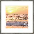 Glowing Pastel Sunrise By Kaye Menner Framed Print