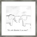 Go With Hannibal If You Must Framed Print