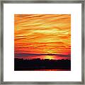 God Paints The Sky Framed Print