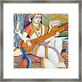 Goddess Saraswati Framed Print