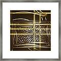 Gold Chrome Abstract Framed Print