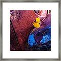 Gold Leaf And Patina Color Framed Print