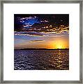 Golden Eye - Sunset Framed Print