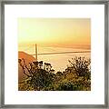 Golden Gate Bridge Sunrise Framed Print