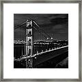 Golden Gate Evening- Mono Framed Print