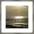Golden Light On Walney Beach Framed Print