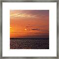 Golden Seascape Sunrise Framed Print