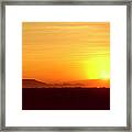 Golden Sunset At The Horn Of Africa Framed Print