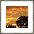 Golden Sunset Clouds Framed Print