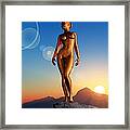 Golden Woman Framed Print