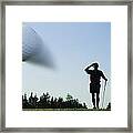 Golf Ball In Flight Framed Print
