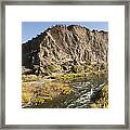 Goose Rock Above John Day River Oregon Framed Print