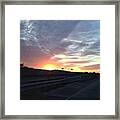 Gorgeous #sunset On The Way To Framed Print